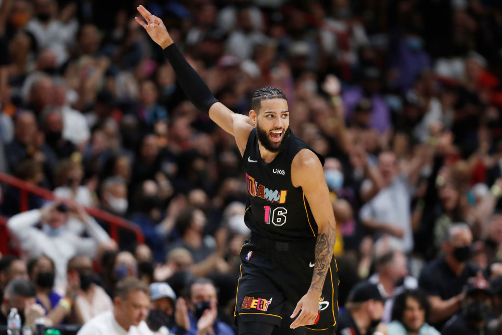 Caleb Martin, sobre tener un contrato estándar con Miami: "Sería genial que sucediera"