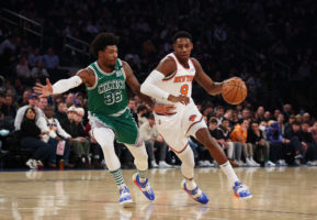 R.J. Barrett desata la locura con su triple ganador ante los Celtics