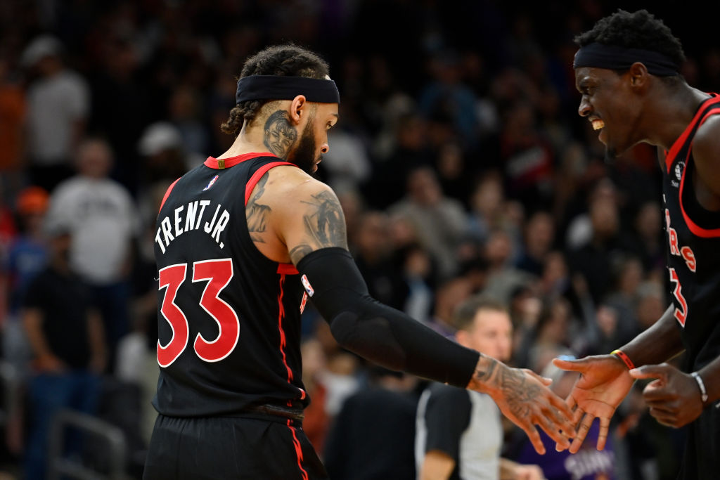 Los Raptors conquistan Phoenix con 42 puntos de Gary Trent Jr.