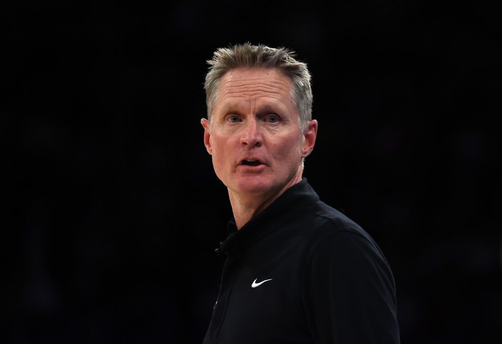 Steve Kerr durante un partido