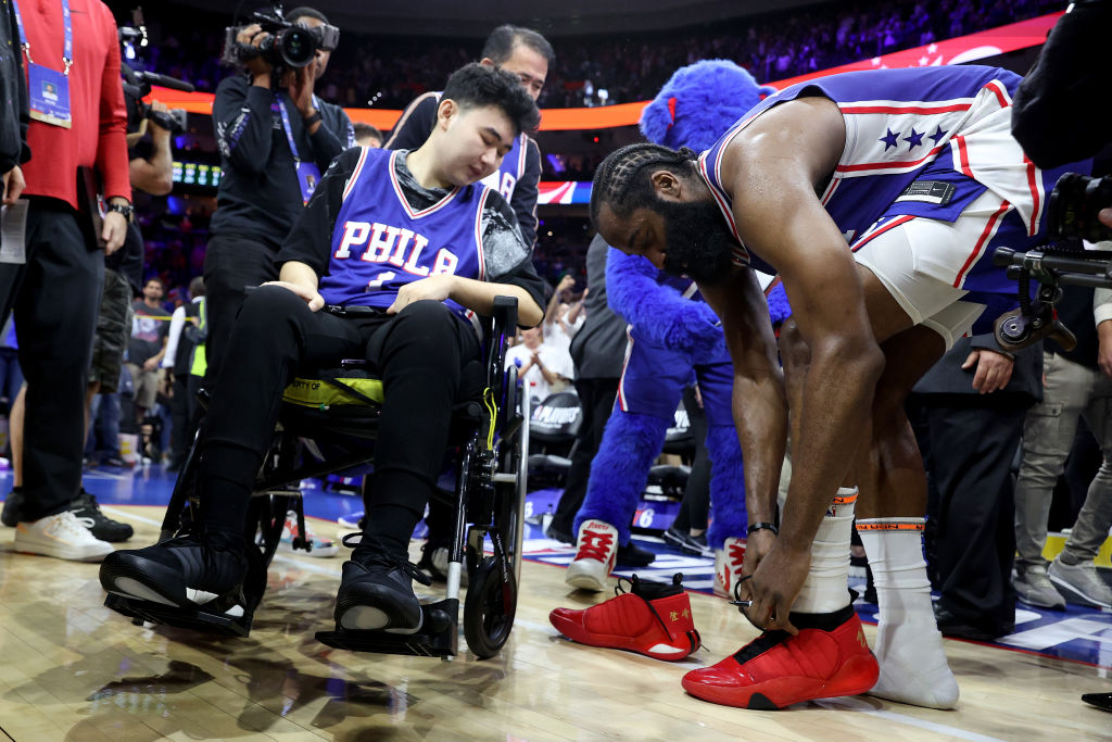 John Howe, shooting victim, is Harden’s special guest in Game 4