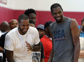 Carmelo Anthony: "Durant pertenece a la conversación del GOAT"