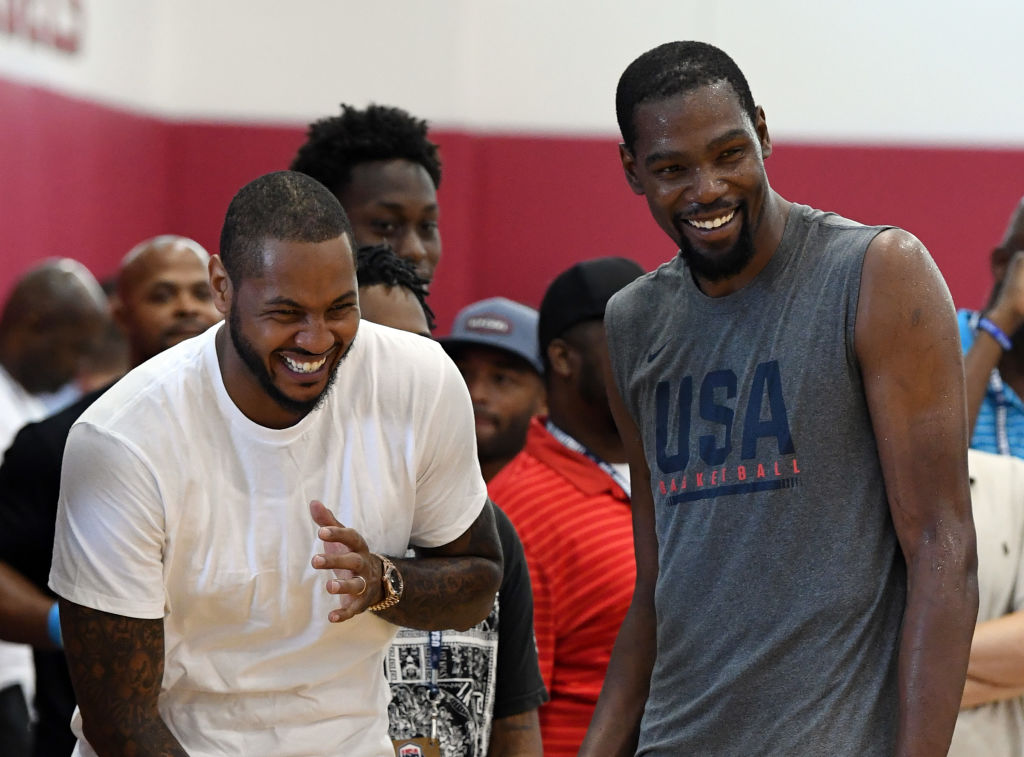 Carmelo Anthony: "Durant pertenece a la conversación del GOAT"