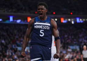 Anthony Edwards golpea en el duelo de aspirantes ante Clippers