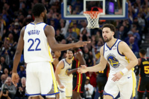Los Warriors "explorarán" el valor comercial de Klay Thompson y Chris Paul
