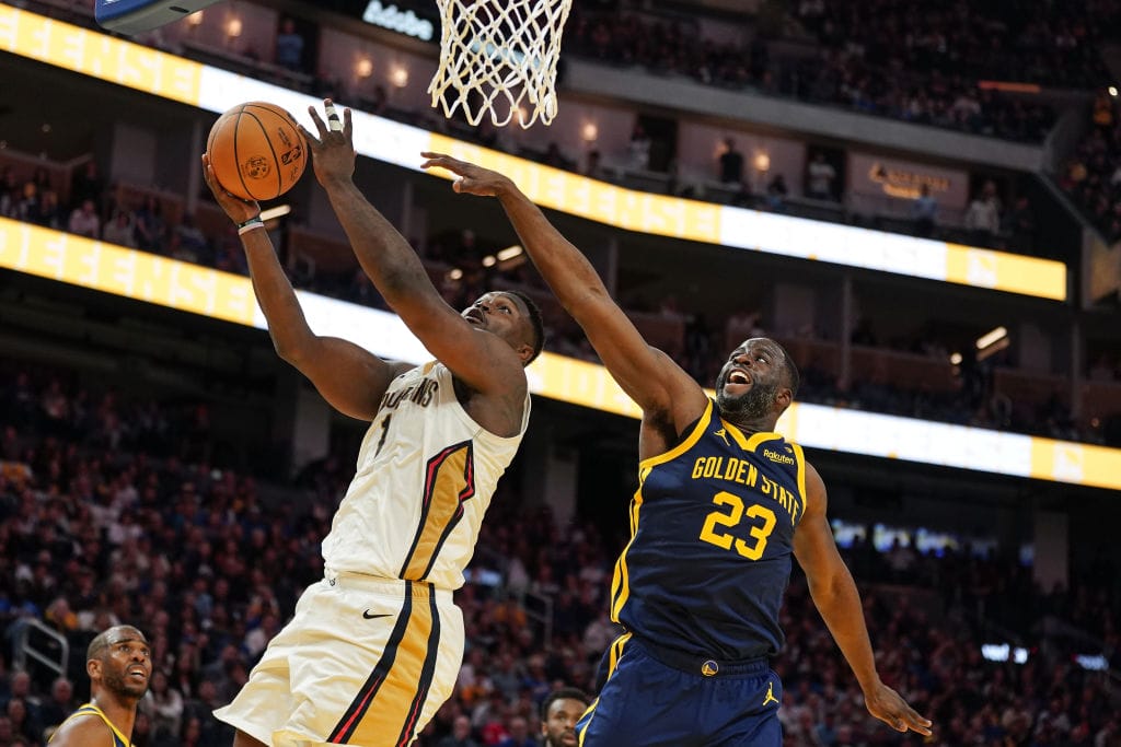 Zion Williamson y Draymond Green