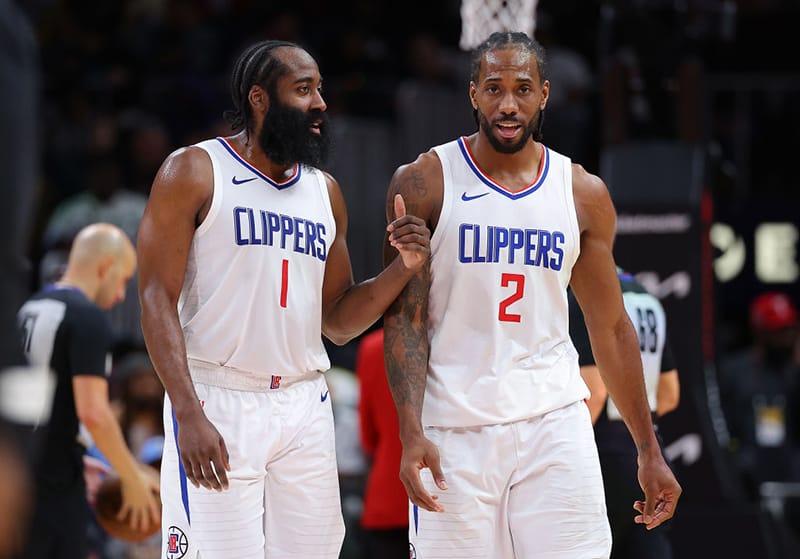 Kawhi Leonard y James Harden