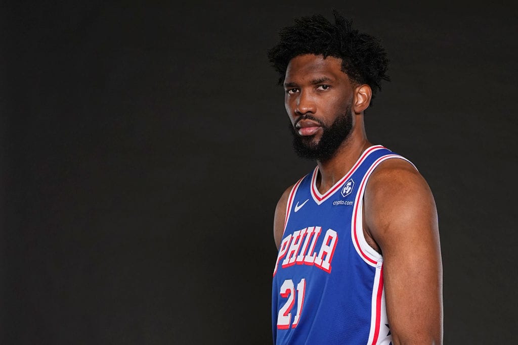 Joel Embiid en el media day