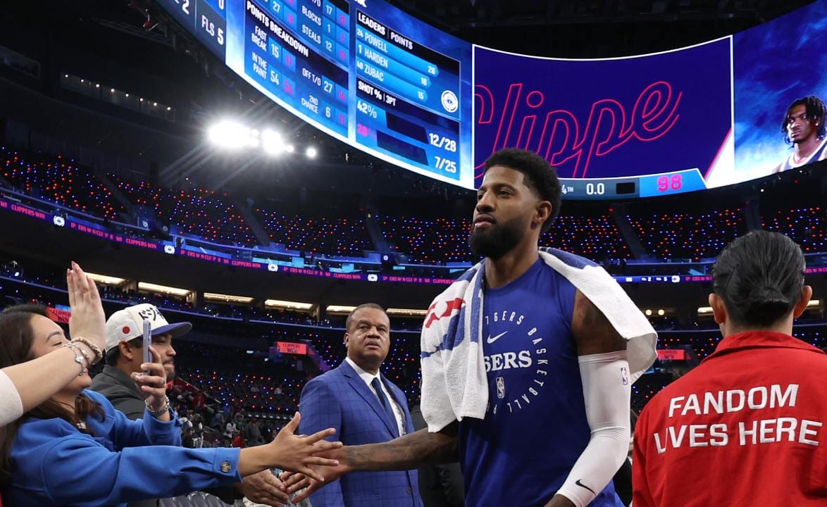 Paul George en su primera visita al Intuit Dome