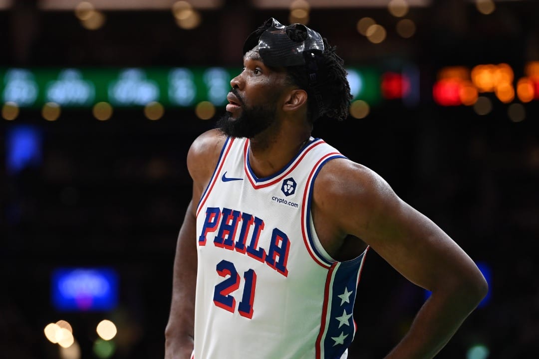 Joel Embiid durante el partido de Navidad ante los Boston Celtics