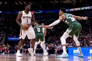 Zion Williamson reta a Giannis Antetokounmpo
