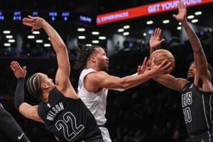 Los Knicks sufren para ganar en Brooklyn