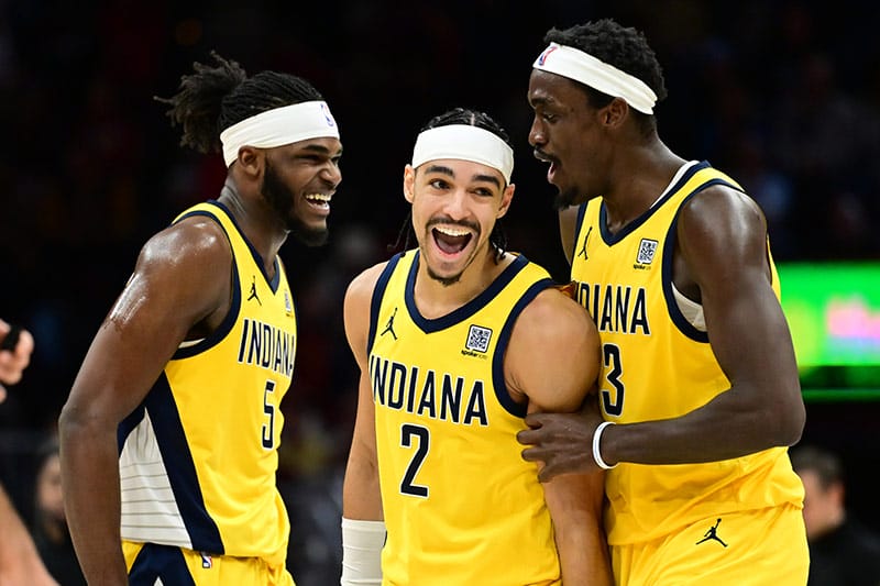 Los Pacers celebran el triunfo