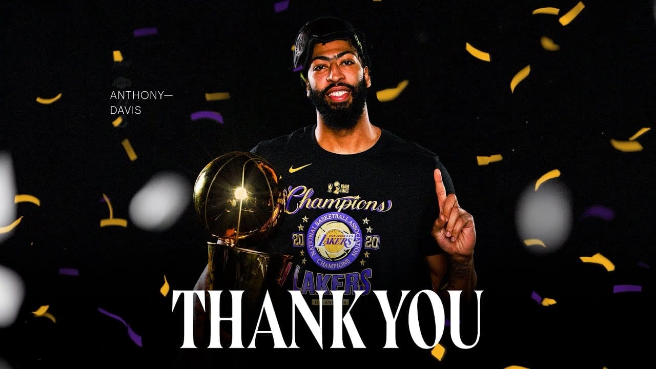 Los Angeles Lakers homenajearon a Anthony Davis en su primer partido tras la salida del equipo.