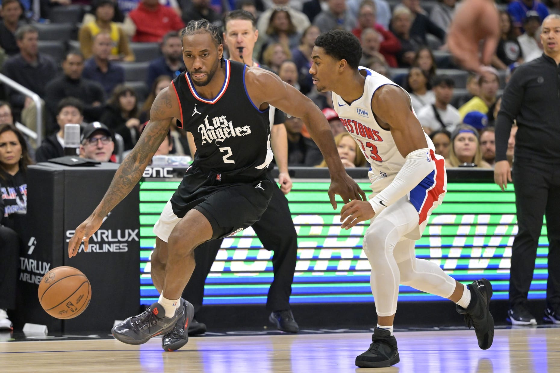 Kawhi Leonard y Jaden Ivey