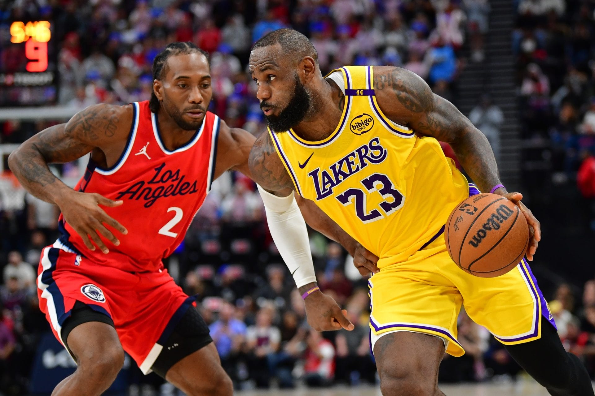 Lebron James y Kawhi Leonard