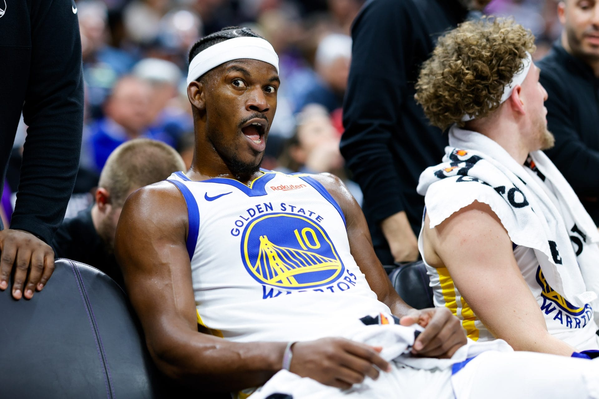 Jimmy Butler feliz en los Warriors
