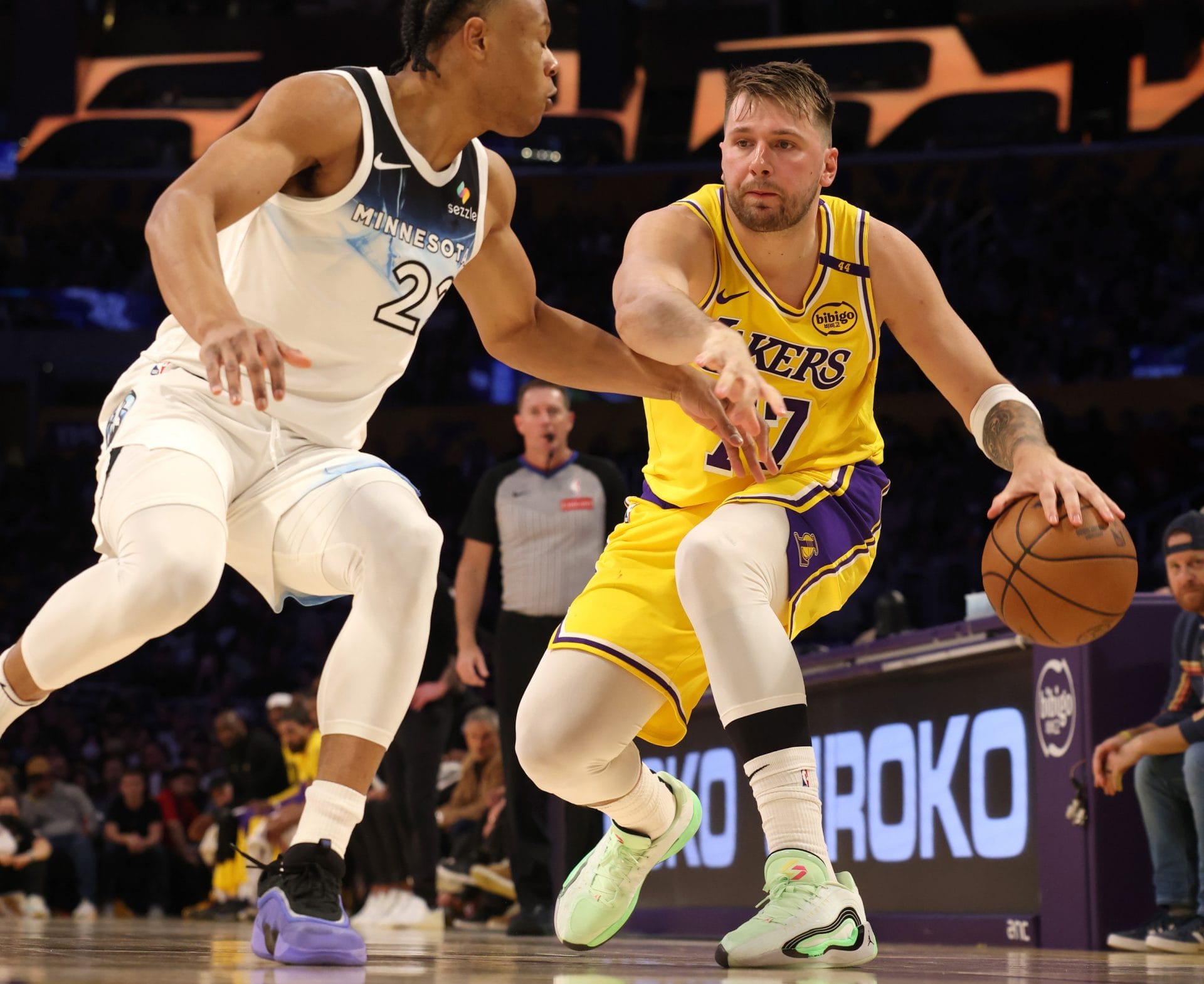 Luka Doncic ante los Timberwolves