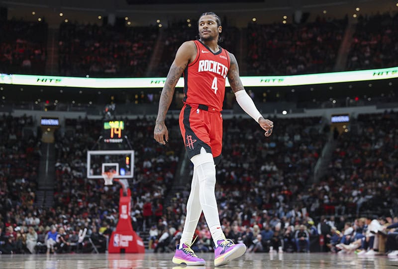 Jalen Green celebra el triunfo
