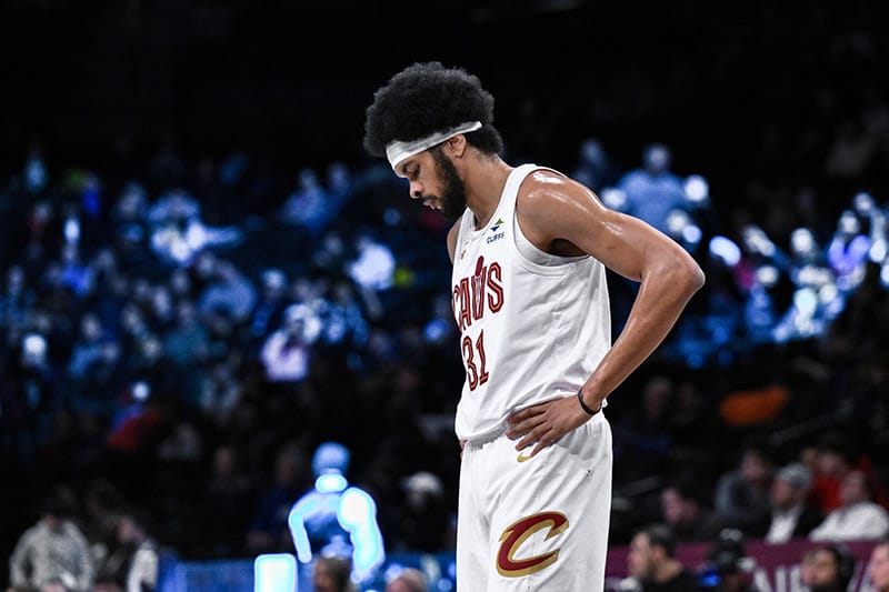 Jarrett Allen durante un partido