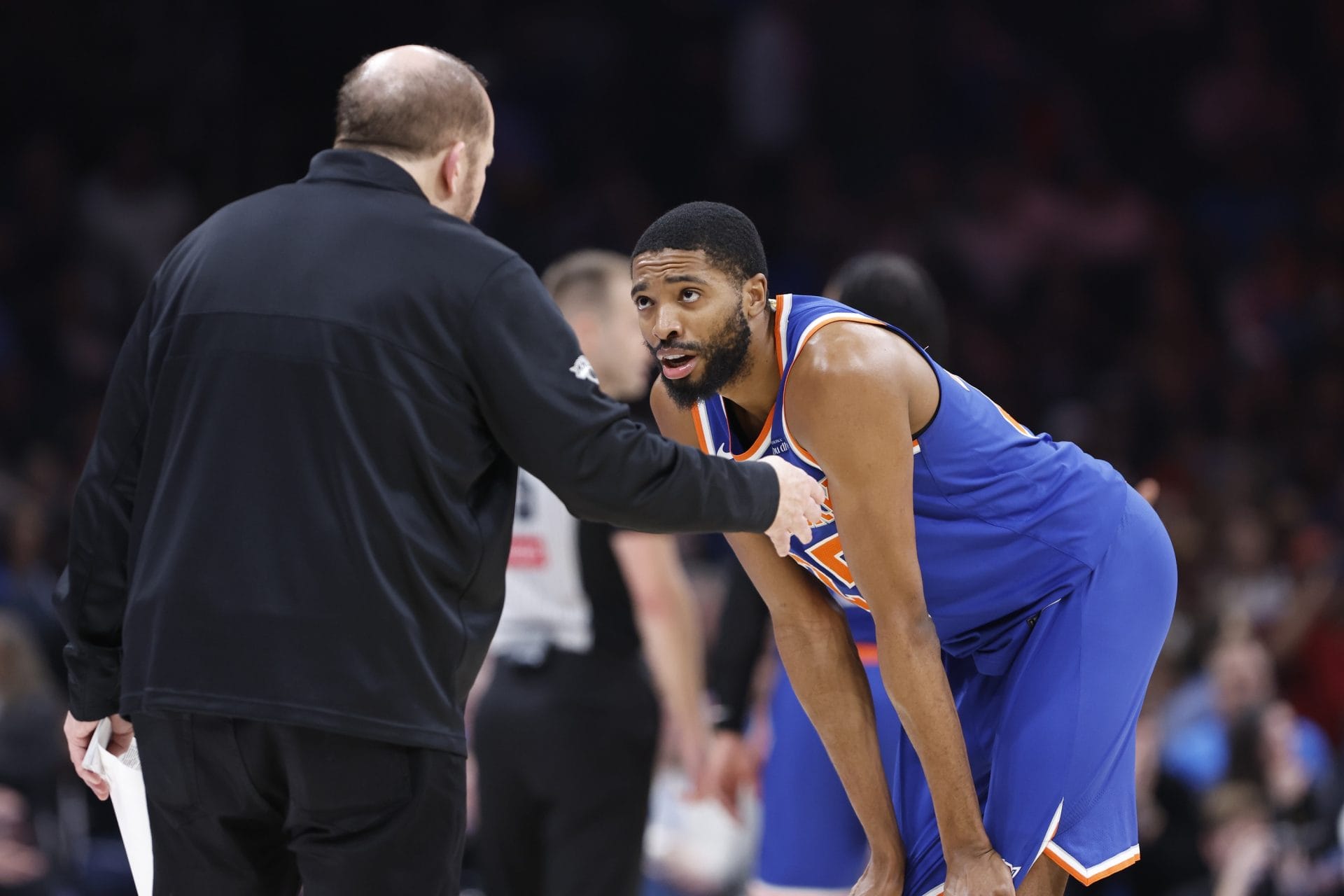 Mikal Bridges y Tom Thibodeau