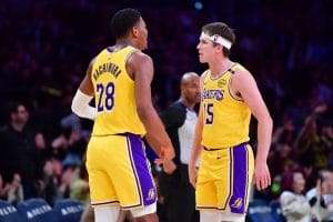 Rui Hachimura y Austin Reaves