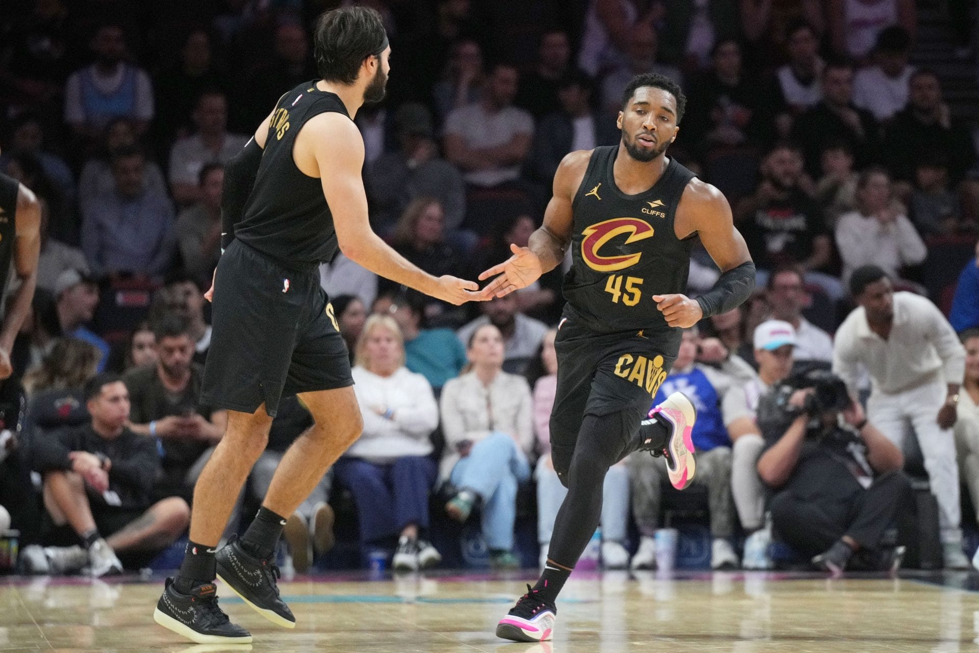 Donovan Mitchell, en un Cavaliers vs Heat previo