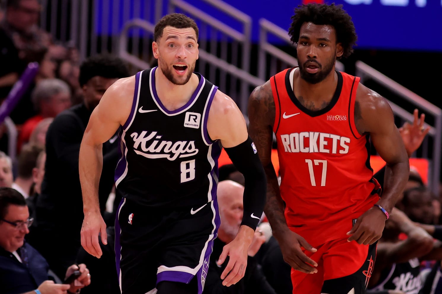 LaVine con los Kings ante los Rockets