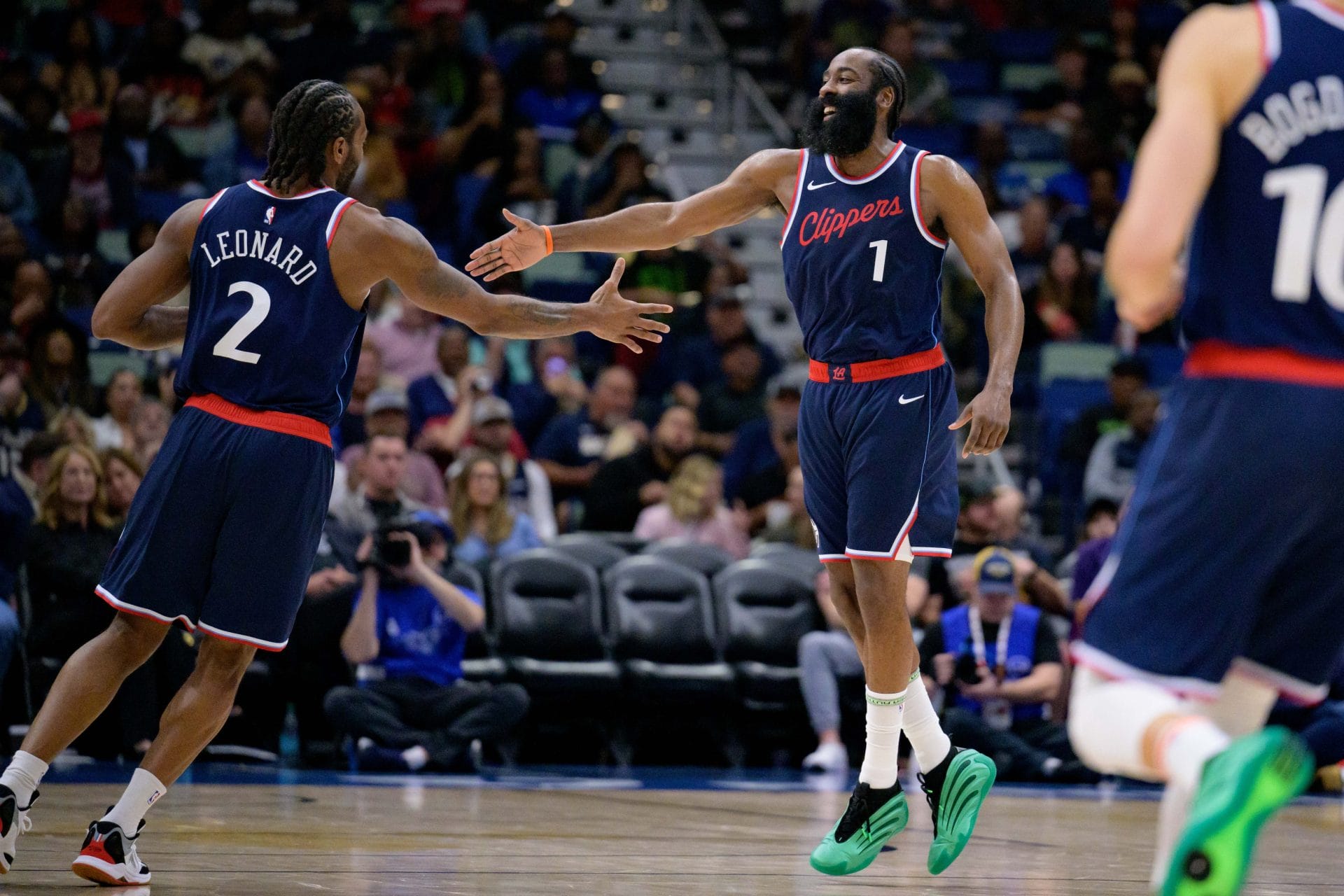 James Harden y Kawhi Leonard