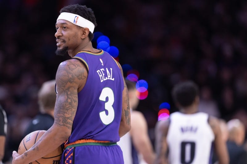 Bradley Beal, durante un partido con Phoenix