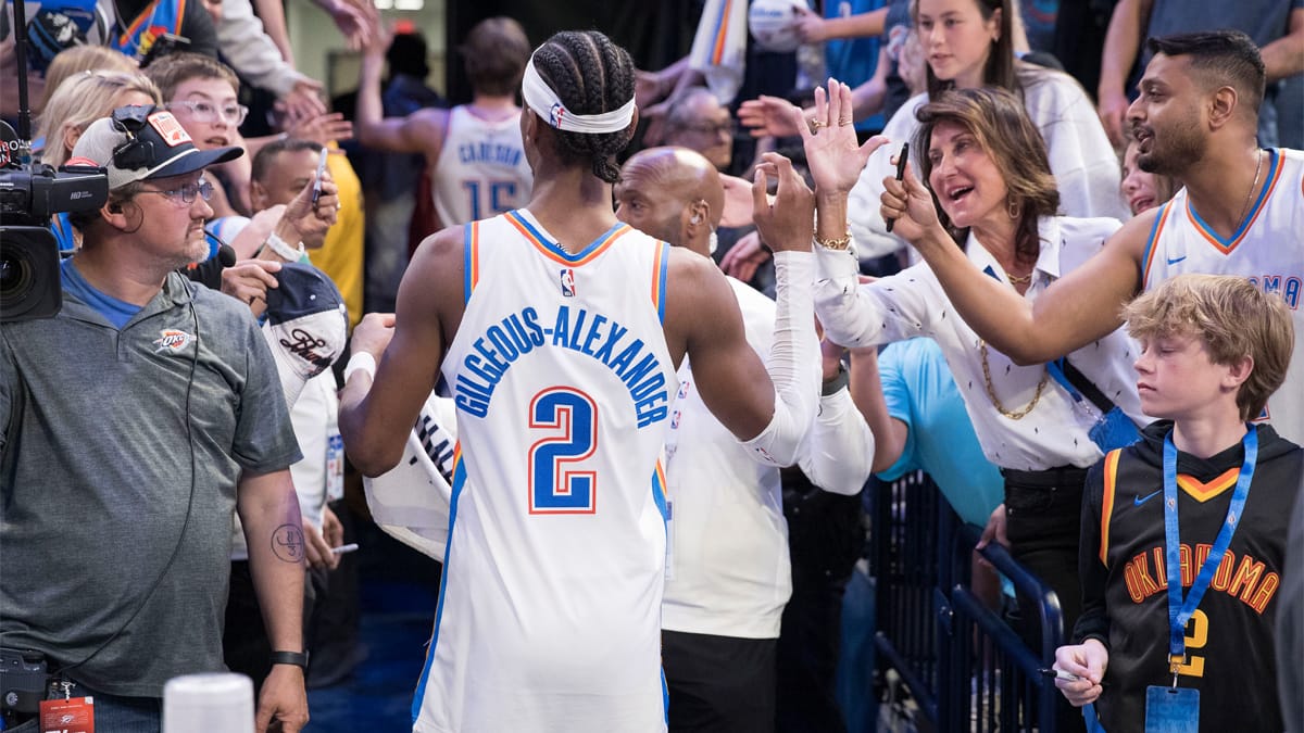 Shai celebra la victoria de los Thunder