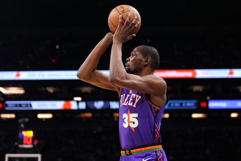 Kevin Durant, durante un partido con los Suns