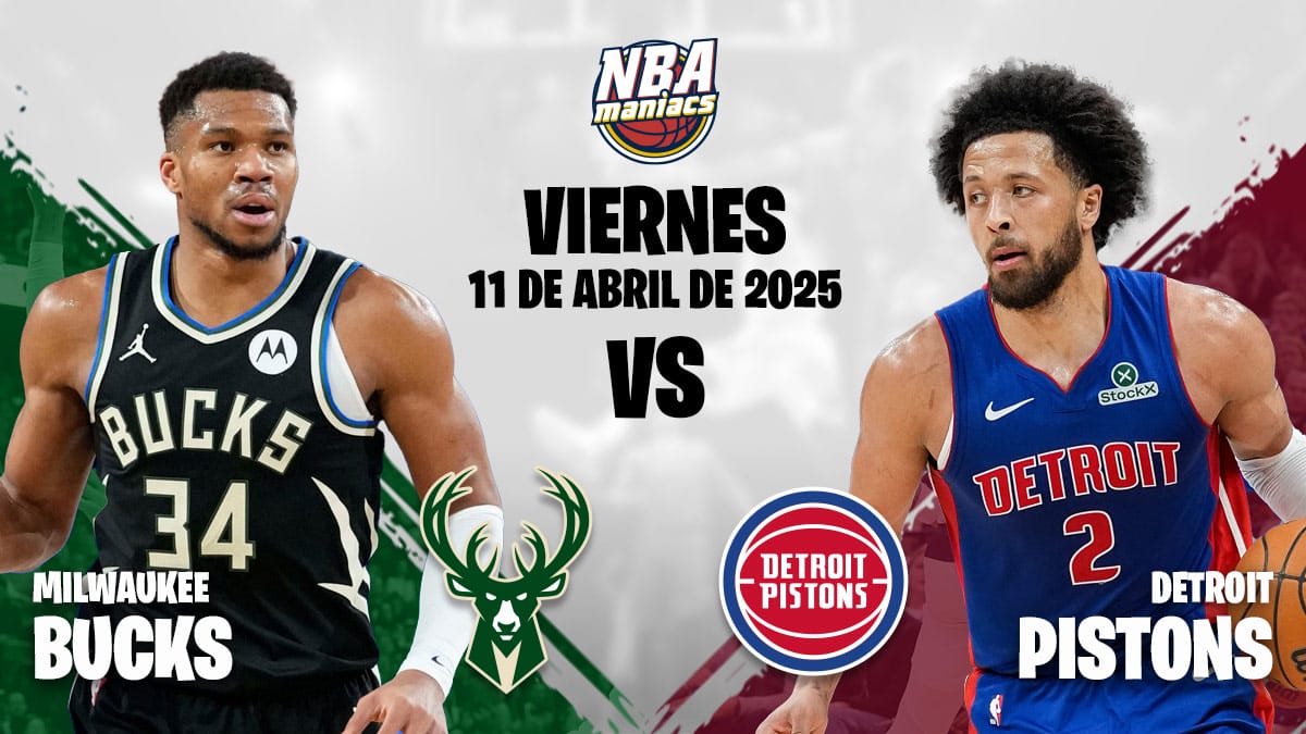 Los Bucks visitan la cancha de los Pistons