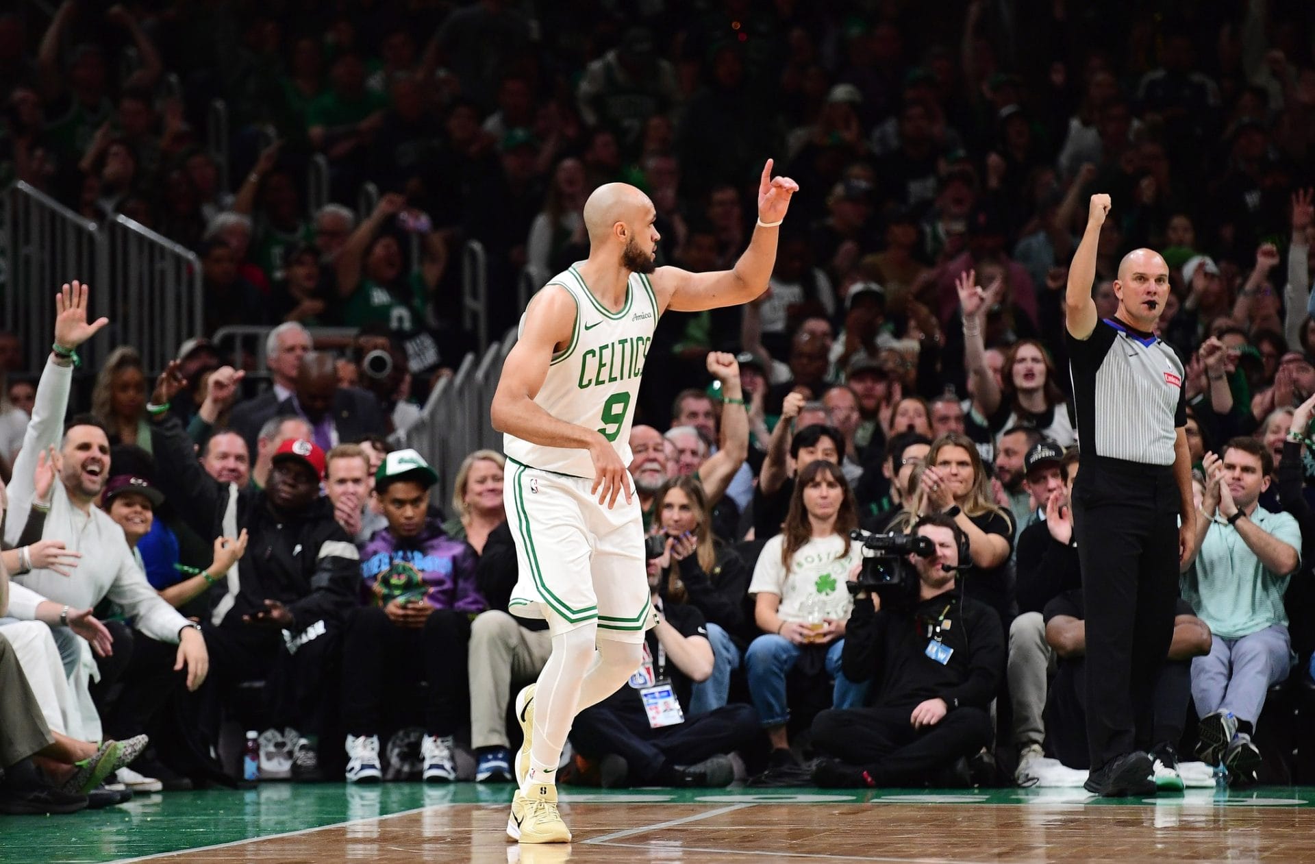 Derrick White, mejor jugador de los Boston Celtics en el Game 1 contra Orlando