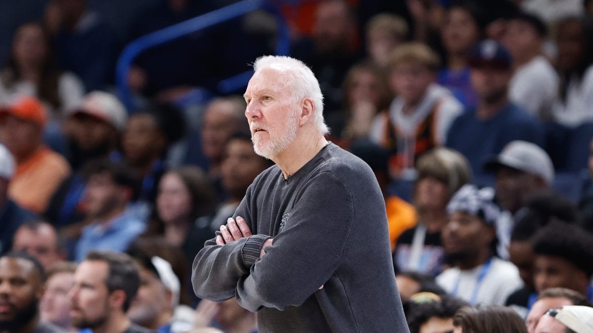 Gregg Popovich durante uno de los últimos partidos que dirigió.