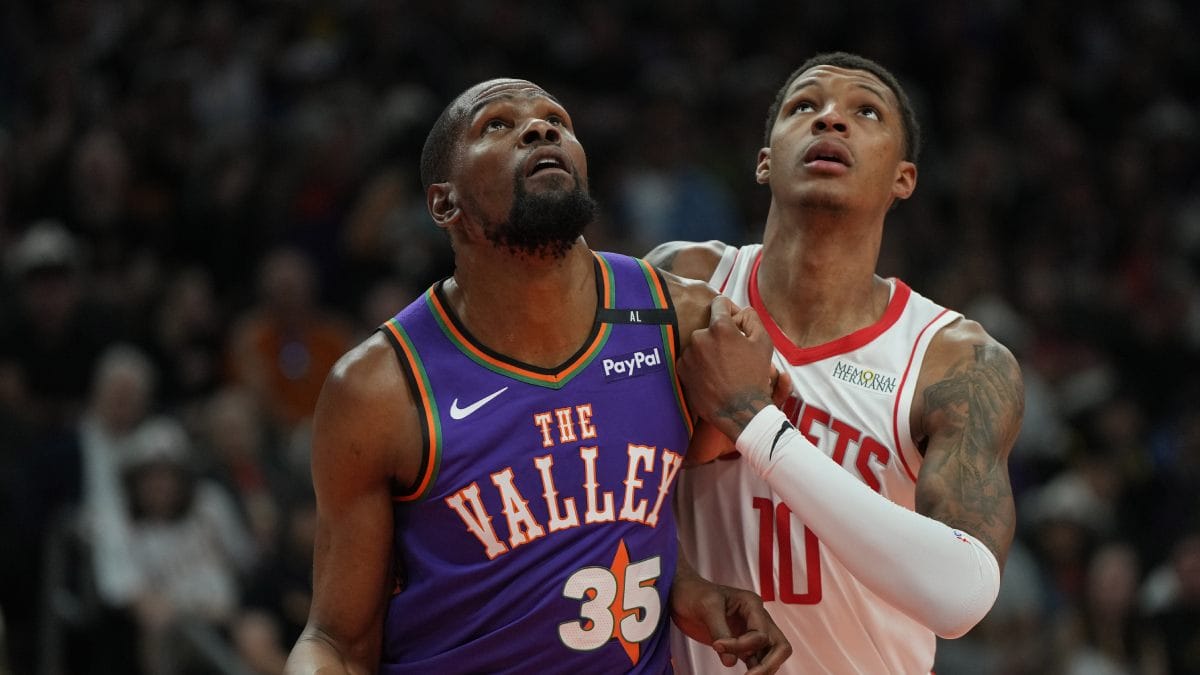 Kevin Durant en su último enfrentamiento ante Rockets.