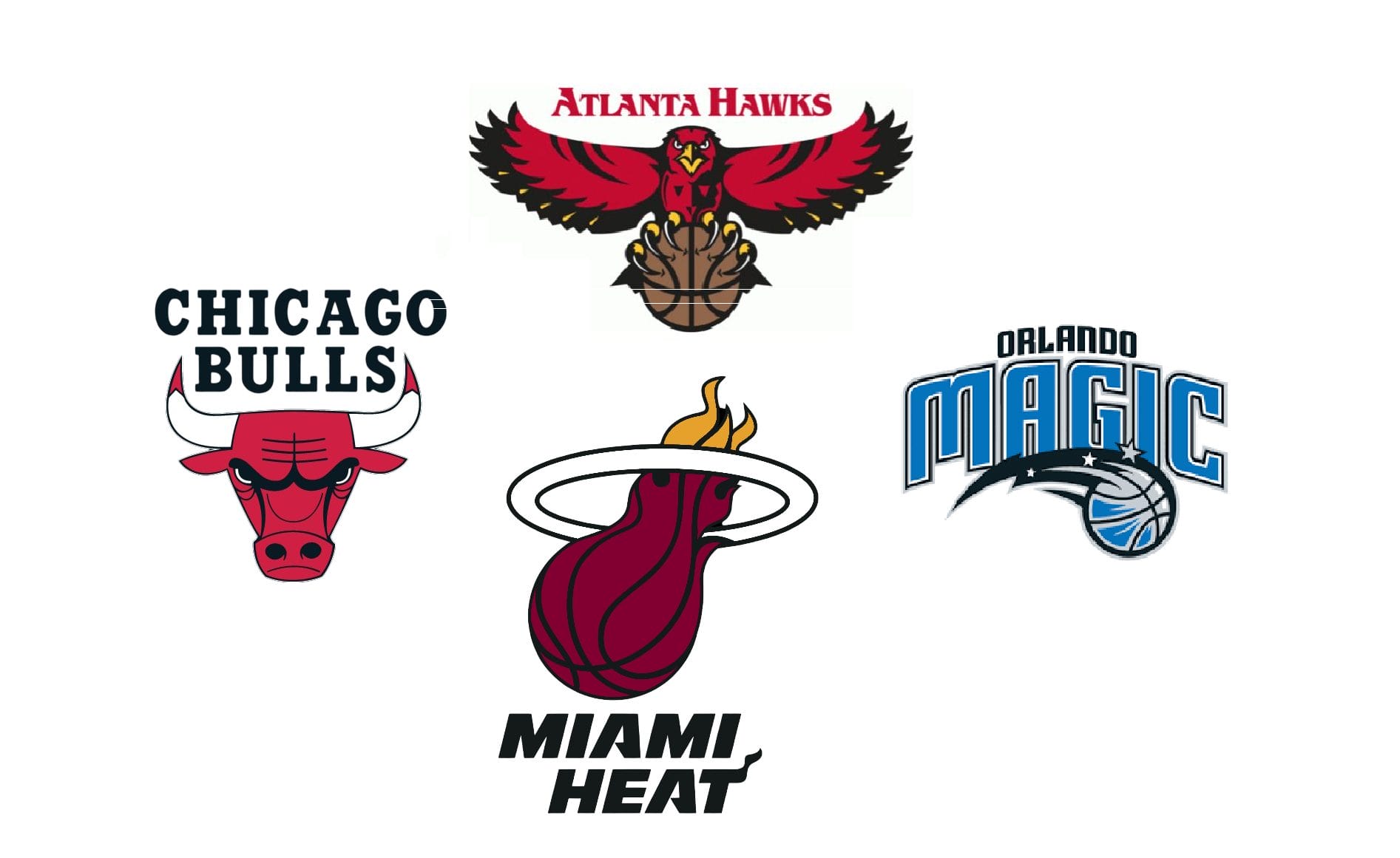 Logos-de-Hawks-Heat-Magic-Bulls