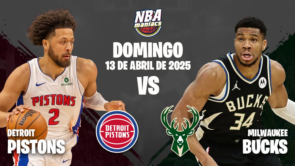 Giannis Antetokoumpo y Cade Cunningham, dos de las estrellas del Bucks vs Pistons.