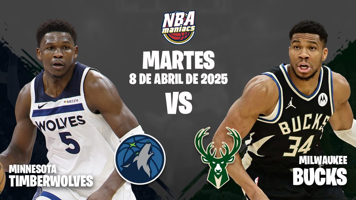 Giannis Antetokunmpo y Anthony Edwards, dos de las estrellas del Bucks vs Timberwolves.