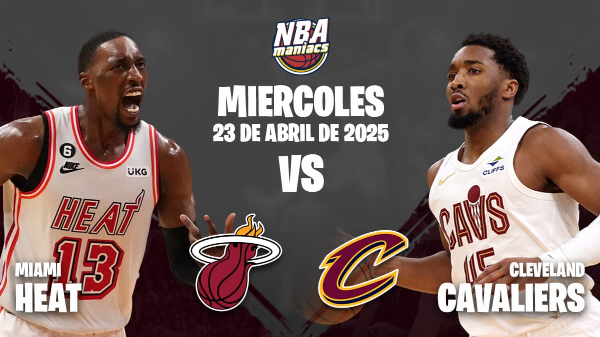 Donovan Mitchell y Bam Adebayo, dos de las estrellas del Cavaliers vs Heat.