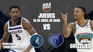 Ja Morant y Anthony Edwards, dos de las estrellas del Grizzlies vs Timberwolves.