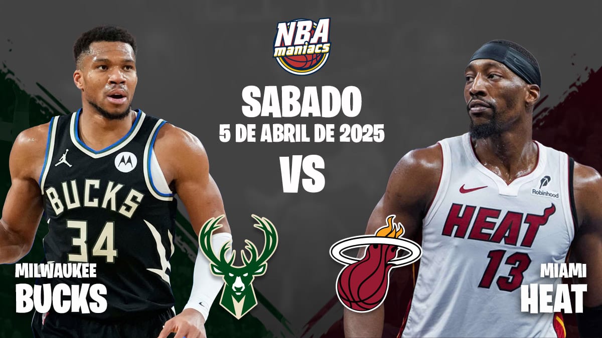 Bam Adebayo y Giannis Antetokounmpo, dos de las estrellas del Heat vs Bucks.