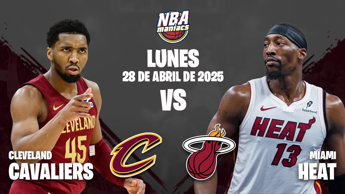 Bam Adebayo y Donovan Mitchell, dos de las estrellas del Heat vs. Cavaliers.
