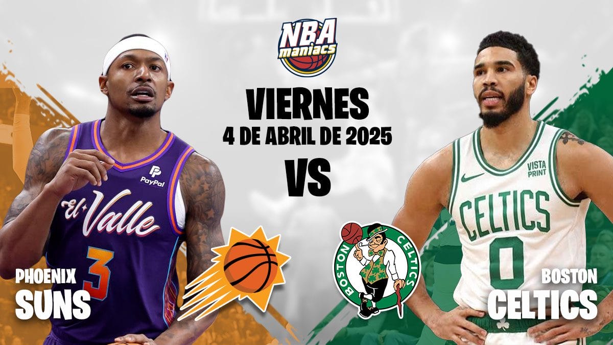 Celtics vs Suns 4 de abril de 2025.