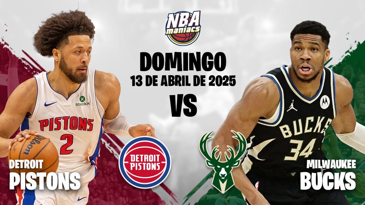 Previa Bucks vs Pistons 13 abril 2025