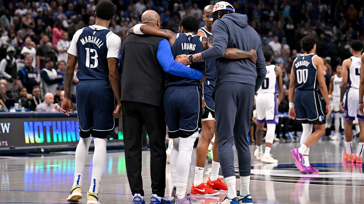 Irving en el momento de su lesión
