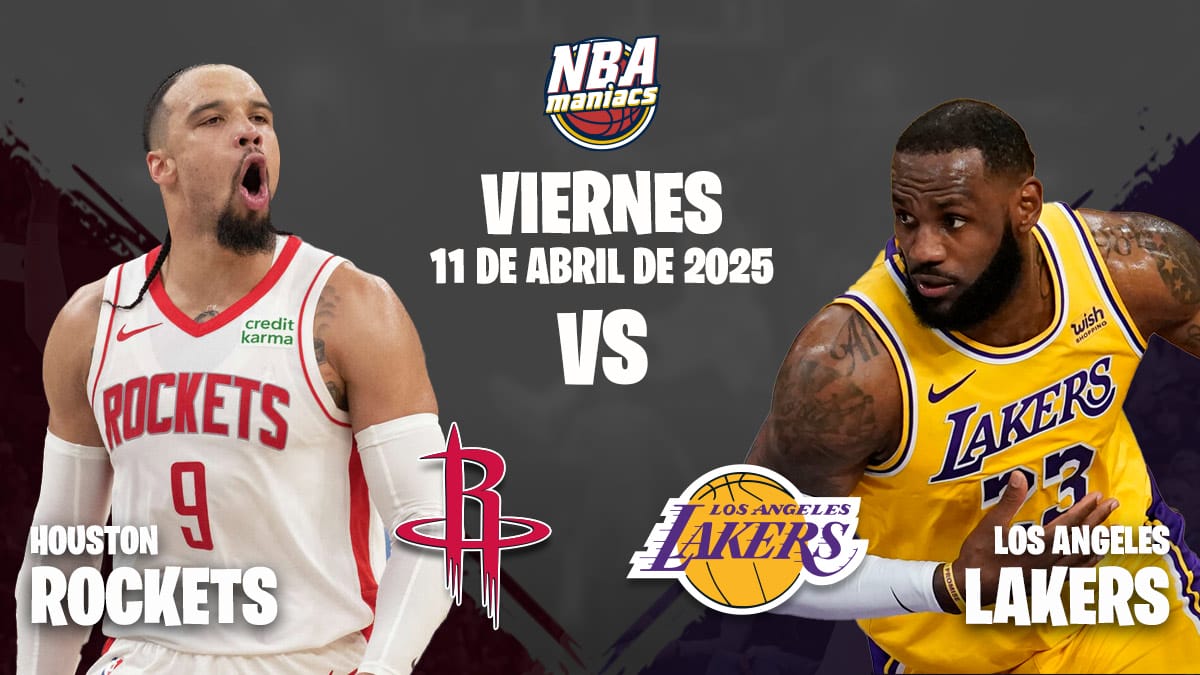 LeBron James y Dillon Brooks, dos de las estrellas del Lakers vs Rockets.