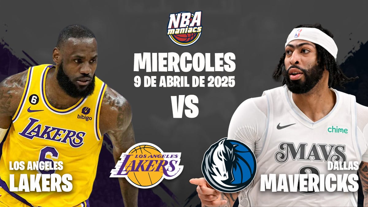 Anthony Davis y LeBron James, dos de las estrellas del Mavericks vs Lakers.