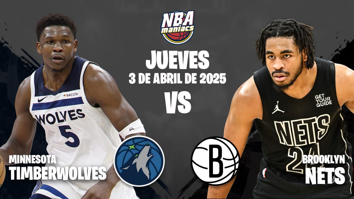 Cam Thomas y Anthony Edwards, dos de las estrellas del Nets vs Timberwolves.