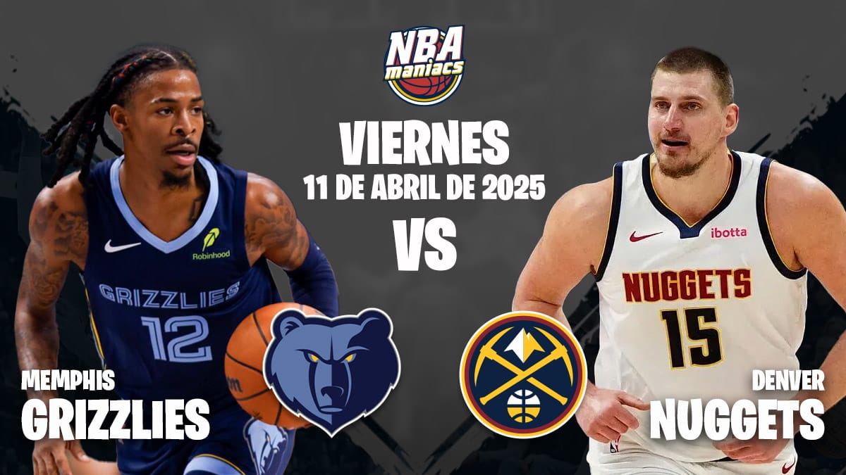 Nikola Jokic y Ja Morant, dos de las estrellas del Nuggets vs Grizzlies.